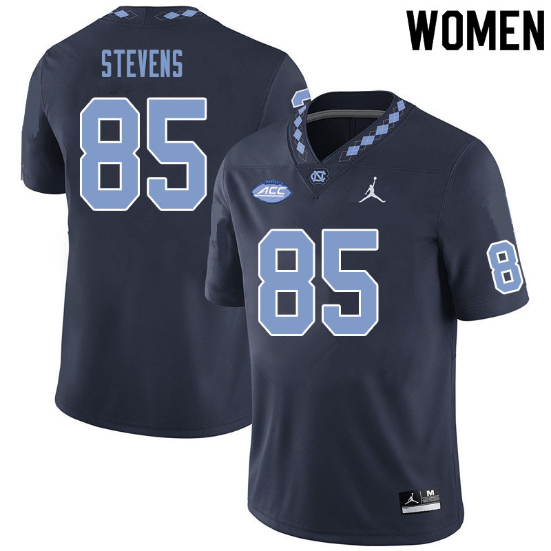 Women #85 Landon Stevens North Carolina Tar Heels College Football Jerseys Sale-Black